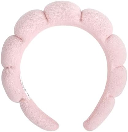 Bella Sleep + Spa Puffy Makeup Headband - Soft Microfiber Spa Headband for Washing Face - Padded Non-Slip Facial Skincare Hairband for Women & Teens, One Size by BellaSleepSpa
