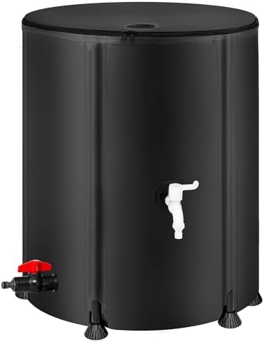 Collapsible Rain Barrel Water Storage Containers 53 Gallon by Unknown
