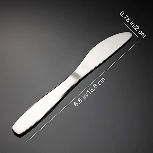 VANRA Premium 18/8 Stainless Steel Children Cutlery Set 6.6-inch Kids Dinner Knives Set 4 Pieces Silverware Flatware Utensil Set for Home School (4 Knives) - Image 7