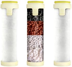 Shower Head Filter Replacement, 3 Pack 18-Stage Filtration Shower Filters for Hard Water, Remove Chlorine & Heavy Metals, Compatible with Most Handheld Showerheads, Reduces Dry Skin & Hair by Unknown