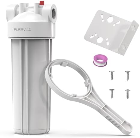 PFW10 Whole House Water Filter Housing, Fits 10” x 2.5” Big Filters by Purevua