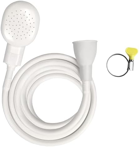 Portable Rubber Hose Nozzle, Size, Easy to Use, Hand Shower, Suitable for People or Pets (5m) by Soerreo