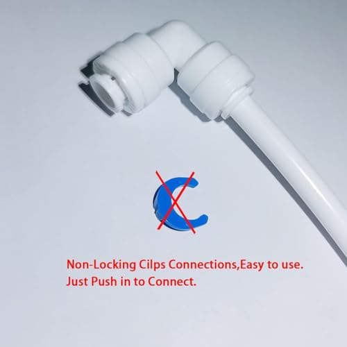 Malida 1/4" Tee 3 Way Tube Quick Connect Push Fit RO Water Reverse Osmosis System set of 10 - Image 3