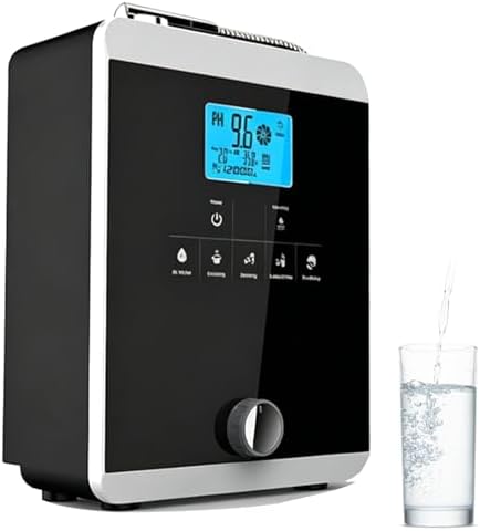 Water Purifier Machine Water Ionizer ORP -800 PH 3-11 Alkaline Acid Water Best Home Alkaline Water Filtration System,8000 Liters Per Filter, Auto Cleaning(Black1) by Unknown
