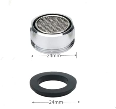 6 Pack Faucet Aerator 2.2 GPM Bathroom Sink Aerator Regular Standard Replacement Parts with Brass Shell 15/16-Inch Male Threads Aerator Faucet Filter with Gasket for Kitchen Bathroom - Image 3