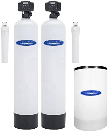 Smart Whole House Water Filter (9-13 GPM) + Water Softener | Fiberglass Tank, Filters 1,500,000 Gallons | Crystal Quest by CrystalQuest