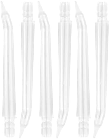 CALLARON Water Flosser Nozzle Heads Plastic Dental Irrigator Tips 6pcs Replacement, with Universal Compatibility and Compact Lightweight Design for Deep Cleaning Braces for Oral by StylishBagToCreateYourStyle