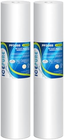 ICEPURE 5 Micron 20" x 4.5" Whole House Sediment Water Filter Cartridge by ICEPURE