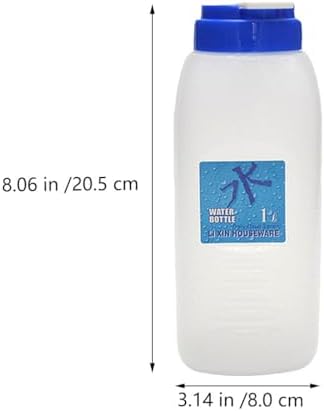 Angoily Cold Water Bottle 2 pack Large Capacity Juice Milk Storage Bottle Portable Plastic Water Pitcher for Travel Fitness Outdoor Use 8.07 X 3.14 X 3.14 in - Image 3