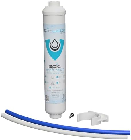Epic Smart Shield | Sediment Filter Kit | In-Line | 5 Micron | 3/8 Pushfit | Dirt, Rust, Sand, Silt, Debris, Clay, Organic Matter, Fine Particulate by EpicWaterFilters
