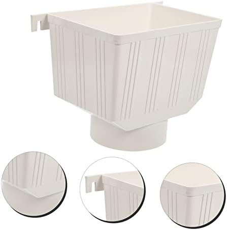 White PVC Downspout Adapter for Rainwater Collection, Easy Install - Image 7
