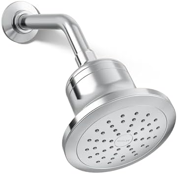 KOHLER 33631-G-CP Cinq Round Single-Function Filtered Showerhead, Five-Layer Filtration, 1.75 GPM, Full Coverage Spray, Premium Durable Material, Polished Chrome by Unknown
