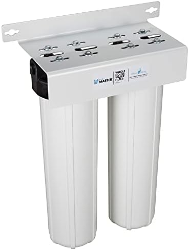 Home Master HMF2SmgRFCC Whole House Water Filter, 4-Layer Sediment Filter 25 to 1 Micron, Powerful Radial Flow Catalytic Carbon 20gpm, 1” NPT Ports, Patented Heavy Steel Bracket fits 16” Wall Studs by HomeMaster