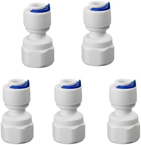 1/4" Female x 1/4" Push Connector, PE Hose Fitting for RO Filter by Unknown