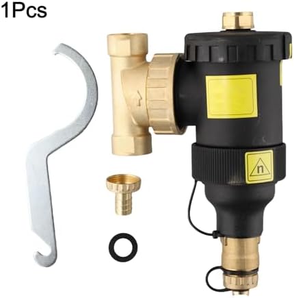 Dirt Separator 3/4" Boiler Filter for Central Heating Systems Horizontal or Vertical Installation, Integrated Drain Valve,12000 Gauss Magnet - Image 2