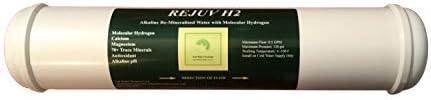 Alkaline H2 Water Filter with Minerals and Molecular Hydrogen for RO Systems. 2.5" x 12" Filter with Mounting Kit. Converts Any RO Systems to an Alkaline Water Ionizer. (BIOCERA AA Compatible) by Unknown
