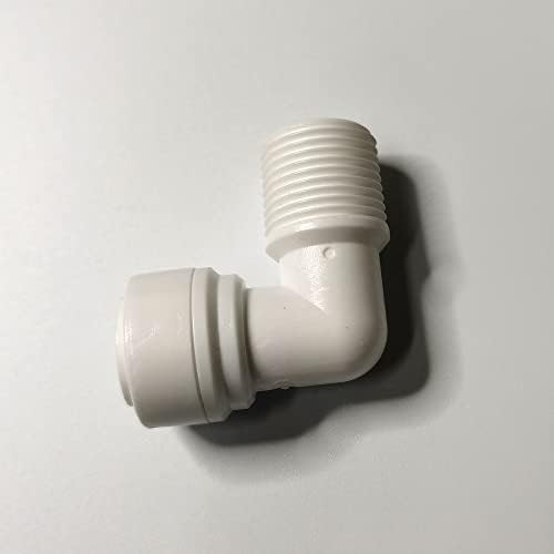 Malida Male Push To Connect Tube Fitting,water purifiers Quick Connector Drinks Dispense and water filtration system fittings (3/8 NPT Male x 3/8 OD Tube Elbow) - Image 5