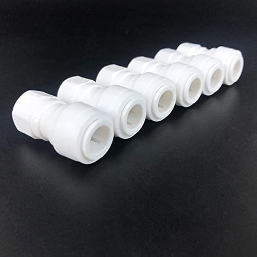 3/8" to 1/4" Female Quick Connector,Push to Connect Fitting Ball Valve,Tee,Straight Union,Eblow Union Tube,for RO Systems, Filter,Water Purifiers 20Pcs (L+S) - Image 5