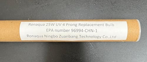 RONAQUA 25W UV 4 Prong Replacement Bulb for 6 GPM Water Purifier Ultraviolet Light Filter - Image 6