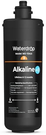 Waterdrop 10ALK Replacement for Waterdrop TSB-ALK Under Sink Water Filter by Waterdrop