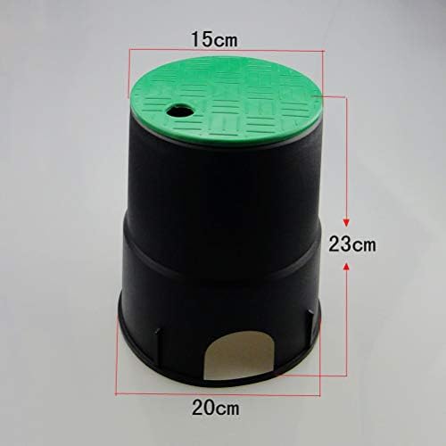 Green Meter Cover 6 Inch Garden Underground Valve Box Cover - UVResistant Plastic Sprinkler Watering Valve for Durable Protection of Water Supply Valves (Black,Green) - Image 2
