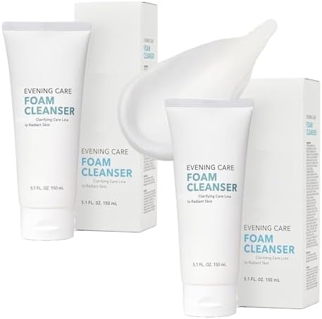 Gentle Daily Face Wash for Deep Cleansing and Refreshing Skin For a.t.o.m.y Evening Care Foam Cleanser (150ml x 2 packs) by Unknown