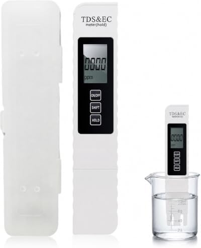 2026 All-New 4 in 1 Digital Water Tester, TDS Meter Digital Water Tester Accurate and Reliable TDS EC & Temperature(°C/°F) Meter, 0-9990PPM Water Tester for Drinking Water Aquariums Swimming Pool (1) by AULCTR