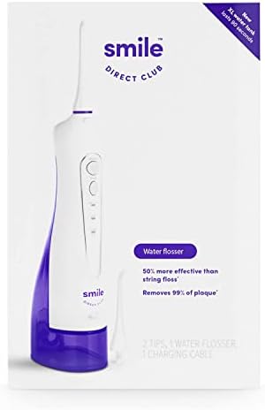 SmileDirectClub Premium Edition Water Flosser - XL Water Reservoir with 2 Nozzles, Waterproof and Cordless Design, 3 Pressure Modes - Removes 99% of Plaque by SmileDirectClub