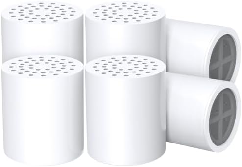 FEELSO 6 Pack 15 Stages Replacement Shower Filter for Hard Water by FEELSO