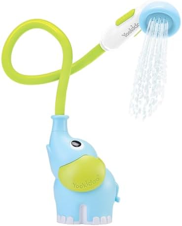 Yookidoo Baby Bath Shower Head - Elephant Water Pump and Trunk Spout Rinser - for Newborn Babies in Tub Or Sink by Yookidoo