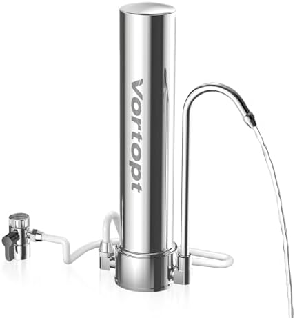 Vortopt Countertop Water Filter, with Kitchen Sink Accessories by Vortopt