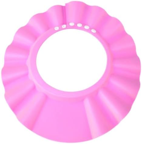 Safe Shampoo Shower Bathing Protection Bath Cap Soft Adjustable Visor Hat for Toddler, Baby, Kids, Children (pink) by HOOYEE