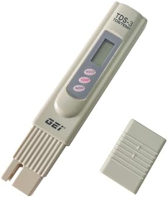 Digital TDS Meter Water Tester, PPM Water Quality Tester Measuring Range 0-9999ppm, Ideal for Drinking Water, Swimming Pool, Aquariums, Hydroponics by GEIparts