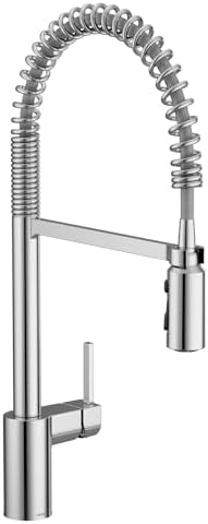 Moen Align Chrome One-Handle Pre-Rinse Spring Pulldown Kitchen Faucet with Pull Down Sprayer and Power Boost, 5923 by Unknown