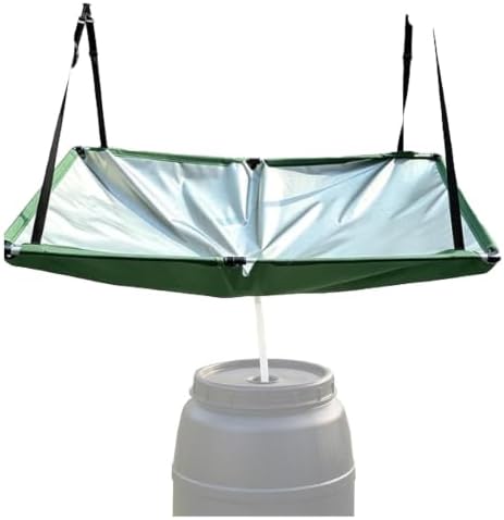 Rainwater Collection System with Hose Rain Catcher Filter System Water Collector for Lawn Backyard Garden Balcony Camp,1pc by Unknown