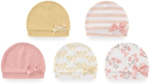 MAMIMAKA Newborn Baby Boy Girl Caps Mittens Socks Set Cotton Baby Essentials Accessories (Hats+Gloves+Socks) - Image 2