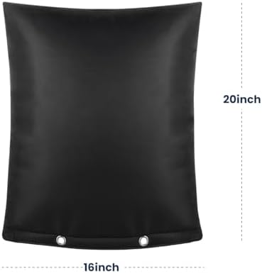 Backflow Insulation Cover- Winter Freeze Protection for Outdoor Pipes and Sprinklers, Heavy-Duty 5-Layer Preventer Insulated, 16W x 20H inches - Black - Image 6