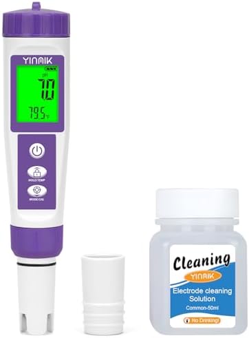 YINMIK Hydrogen Water Tester pH TDS Meter ORP Tester with Cleaning Solution by YINMIKWaterTester