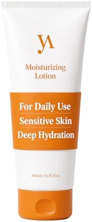 Korean Face Moisturizer & Body Lotion with Patented smEGF + Cica — Lightweight, Fragrance-Free Daily Hydration for Dry, Sensitive Skin, 6.76 fl oz by YASHUV