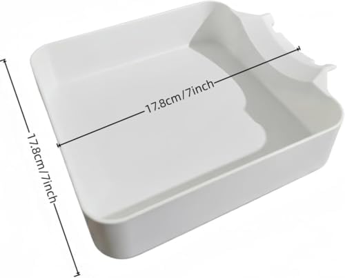 Universal Front-Load Washing Machine Drain Pan, Washing Machine Drain Tray,Low Profile Washer Water Catch Guide Parts,Easy Installation for Basements, Apartments, Mobile Homes.(1pc-White) - Image 7