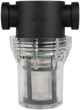 1/2" Female NPT In-Line Strainer with 100 Mesh Stainless Steel Filter Screen Clear Bowl for Easy Cleaning by SEAFLO by SEAFLO