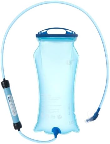 Survival Water Filter Straw – Purifier Kit with Bladder Bag by Unknown