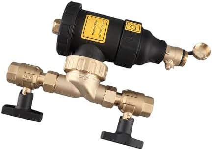 Magnetic Boiler Filter, 3/4 Inch Connector 5m Brass Wall Mounted with Magnetic Splitter for Central Heating System - Image 2