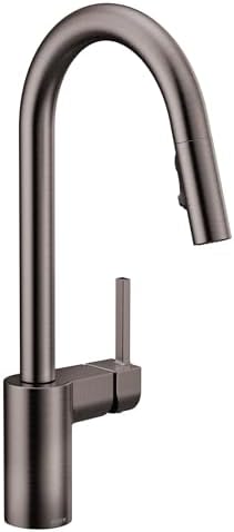 Moen 7565BLS Align One-Handle Modern Kitchen Pulldown Faucet with Reflex and Power Clean Spray Technology, Spot Resist Black Stainless by Unknown