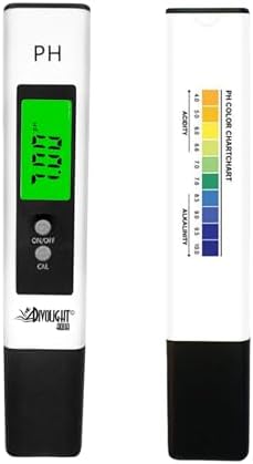 Digital PH Meter - High Accuracy Digital Water Quality Tester with 0-14 PH Measurement Range for Household Drinking, Pool and Aquarium with ATC by Divolightgroup