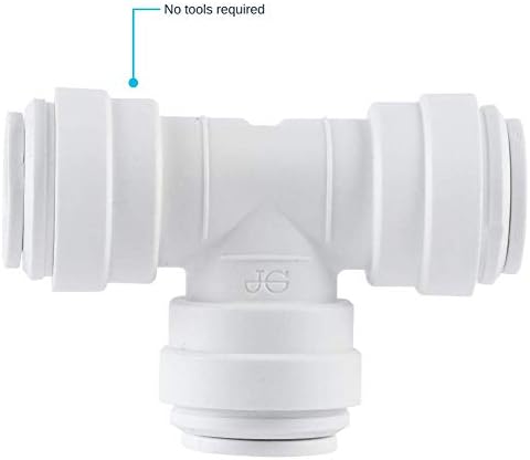 John Guest Speedfit 3/8 Inch Union Tee Connector, Push to Connect Plastic Plumbing Fitting, PP0212WP - Image 3