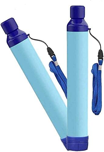 RYTM 2-PC Personal Water Filter Straw Outdoor Portable Filtration Emergency Survival Gear Water Solutions Tactical Gear for Hiking Camping Accessories by Unknown