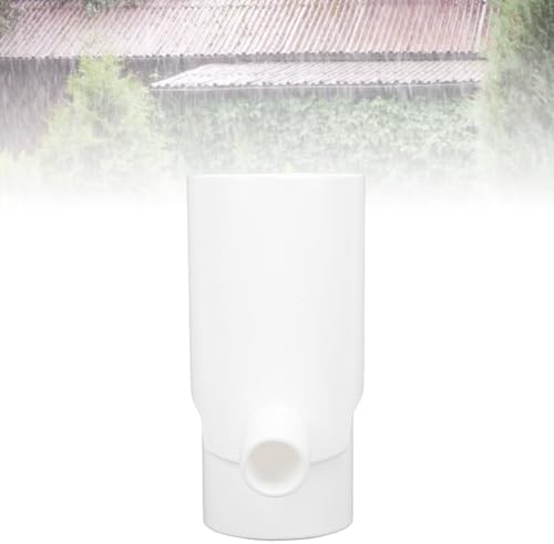 Downspout Rainwater Collection, 8cm Round Residential Downspouts Rain Barrels Diverter Kit Barrels Gutter Diverter for Irrigation and Aquarium (White) - Image 6