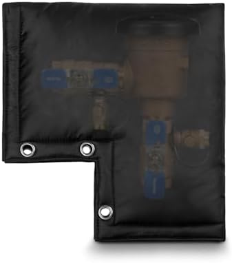 Backflow Preventer Cover - All-Season Freeze Protection Pouch for Water Wells and Sprinkler Valves - Shields Against Harsh Winter Conditions and Intense Sun - 12"x 13"- Black by IFRMMY