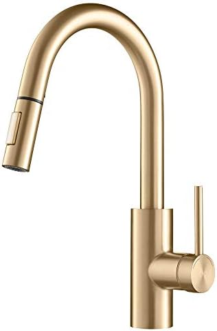 KRAUS Spot Free Brushed Brass Pull Down Kitchen Faucet KPF-2620BB by Unknown